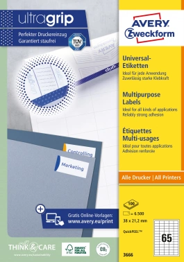 Этикетки Avery Zweckform 3666