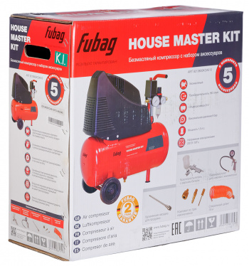 Компрессор поршневой Fubag Basic House Master kit