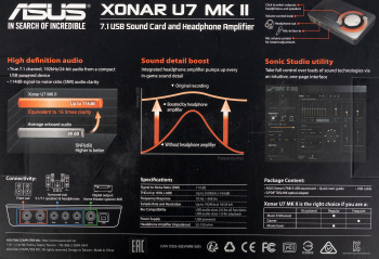 Звуковая карта Asus USB Xonar U7 MK II