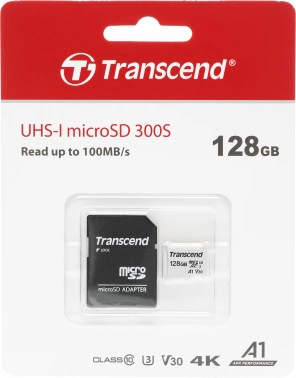 Флеш карта microSDXC 128GB Transcend  TS128GUSD300S-A