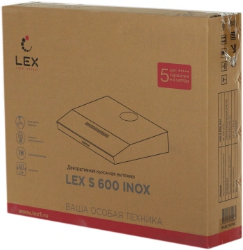 Вытяжка козырьковая Lex S 600 IX