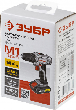 Батарея аккумуляторная Зубр  АКБ-14.4-Ли 15М1