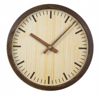 Часы настенные аналоговые Бюрократ Wood WALLC-R60P