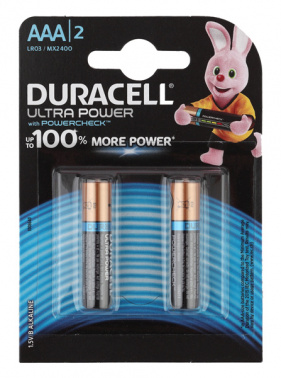 Батарея Duracell Ultra LR03-2BL MX2400