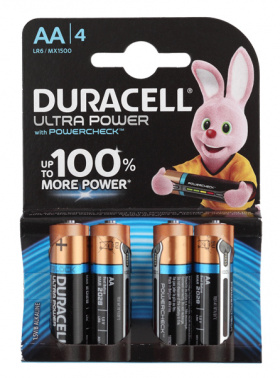 Батарея Duracell Ultra Power LR6-4BL MX1500