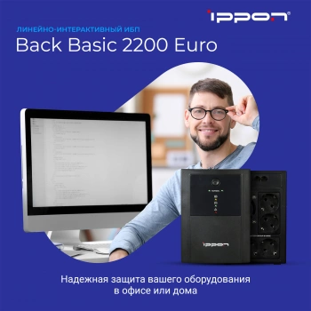 Источник бесперебойного питания Ippon Back Basic 2200 Euro