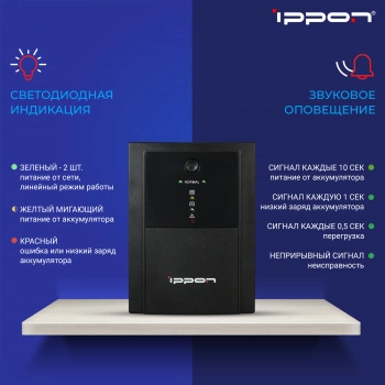 Источник бесперебойного питания Ippon Back Basic 2200 Euro