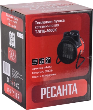 Тепловая пушка электрическая Ресанта ТЭПК-3000K