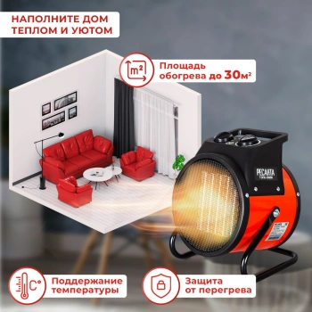 Тепловая пушка электрическая Ресанта ТЭПК-3000K