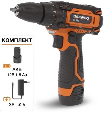 Дрель-шуруповерт Daewoo DAA 1210Li