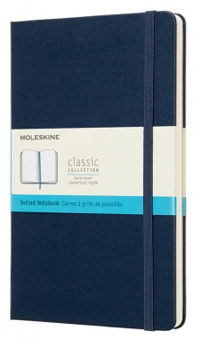 Блокнот Moleskine CLASSIC QP066B20 Large 130х210мм 240стр. пунктир твердая обложка синий сапфир