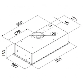 Вытяжка встраиваемая Maunfeld Crosby Rocky 60