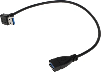 Переходник USB 3.0 A(m) угловой USB 3.0 A(f) 0.33м