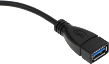 Переходник USB 3.0 A(m) угловой USB 3.0 A(f) 0.33м