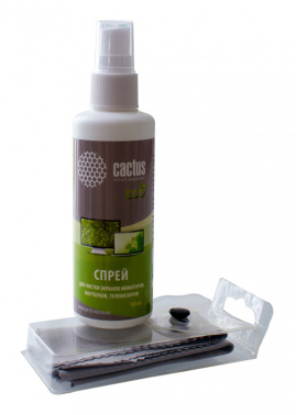 Чистящий набор (салфетки + спрей) Cactus CS-S3001E