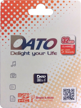Флеш карта microSDHC 32GB Dato  DTTF032GUIC10