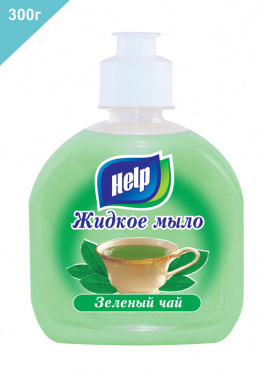 Мыло Help жидкое 0.3л зеленый чай (5-0376)