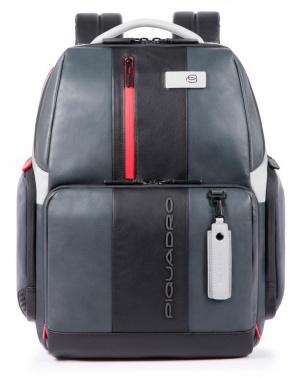 Рюкзак мужской Piquadro Urban CA4532UB00/GRN серый/черный кожа