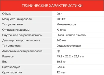 Микроволновая Печь Starwind SMW3320