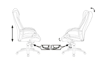 Кресло руководителя Бюрократ  T-9923SL