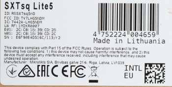 Точка доступа MikroTik SXTsq Lite5