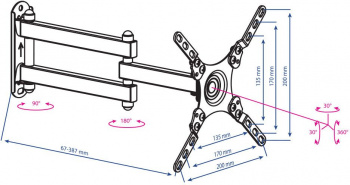 Кронштейн для телевизора Kromax DIX-13