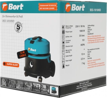 Строительный пылесос Bort BSS-1010HD