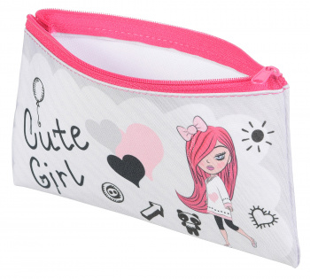 Пенал-косметичка Silwerhof 850949 Модница 1отд. 190х105мм текстиль