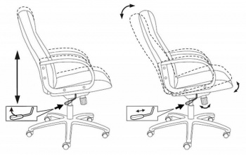 Кресло руководителя Бюрократ  CH 685