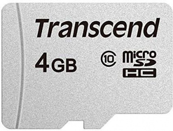 Флеш карта microSDHC 4GB Transcend  TS4GUSD300S