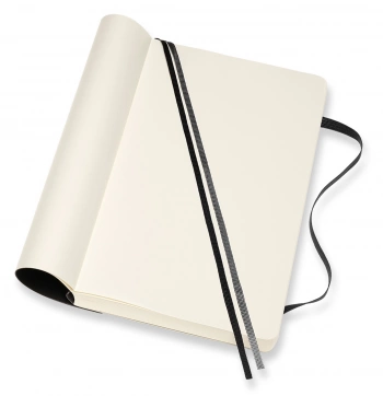 Блокнот Moleskine CLASSIC SOFT EXPENDED QP618EXP Large 130х210мм 400стр. нелинованный мягкая обложка черный