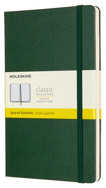 Блокнот Moleskine CLASSIC QP061K15 Large 130х210мм 240стр. клетка твердая обложка зеленый