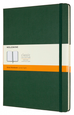 Блокнот Moleskine CLASSIC QP090K15 XLarge 190х250мм 192стр. линейка твердая обложка зеленый