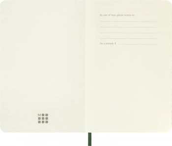 Блокнот Moleskine CLASSIC SOFT QP611K15 Pocket 90x140мм 192стр. линейка мягкая обложка зеленый