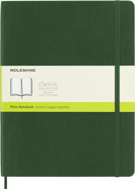 Блокнот Moleskine CLASSIC SOFT QP623K15 XLarge 190х250мм 192стр. нелинованный мягкая обложка зеленый