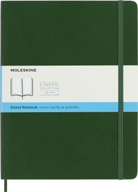 Блокнот Moleskine CLASSIC SOFT QP624K15 XLarge 190х250мм 192стр. пунктир мягкая обложка зеленый