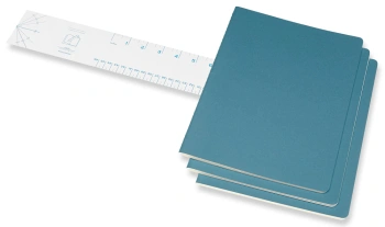 Блокнот Moleskine CAHIER JOURNAL CH023B44 XLarge 190х250мм обложка картон 120стр. нелинованный голубой (3шт)
