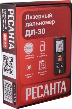 Лазерный дальномер Ресанта  ДЛ-30