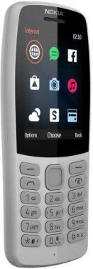 Мобильный телефон Nokia 210 Dual Sim серый моноблок 2Sim 2.4