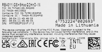 Роутер беспроводной MikroTik RB4011iGS+5HacQ2HnD-IN