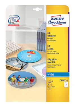 Этикетки Avery Zweckform CD/DV