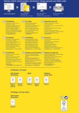 Этикетки Avery Zweckform CD/DVD