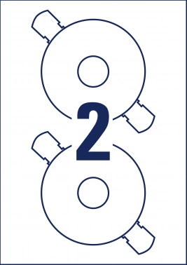 Этикетки Avery Zweckform CD/DVD