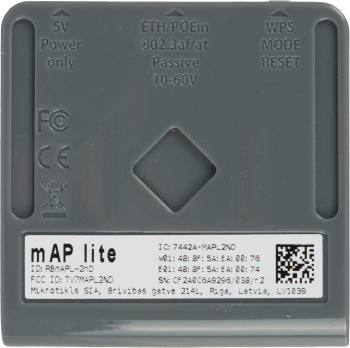 Точка доступа MikroTik mAP lite