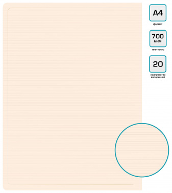 Папка с 20 прозр.вклад. Бюрократ DeLuxe DLV20MILK A4 пластик 0.7мм молочный