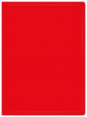Папка с 10 прозр.вклад. Бюрократ DeLuxe DLV10RED A4 пластик 0.7мм красный