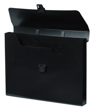 Портфель Бюрократ DeLuxe DLPP01BLCK 1 отдел. A4 пластик 0.7мм черный