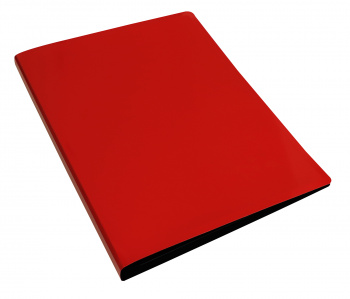 Папка метал.зажим Бюрократ DeLuxe DL07CRED A4 пластик 0.7мм кор.27мм красный