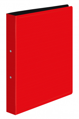 Папка на 2-х кольцах Бюрократ DeLuxe DL0740/2RED A4 пластик 0.7мм кор.32мм красный