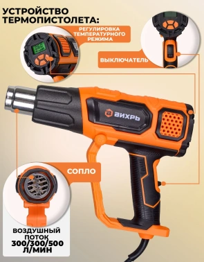 Технический фен Вихрь ТП-2000РД